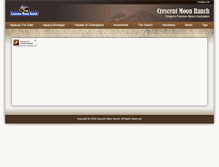 Tablet Screenshot of crescentmoonranch.com